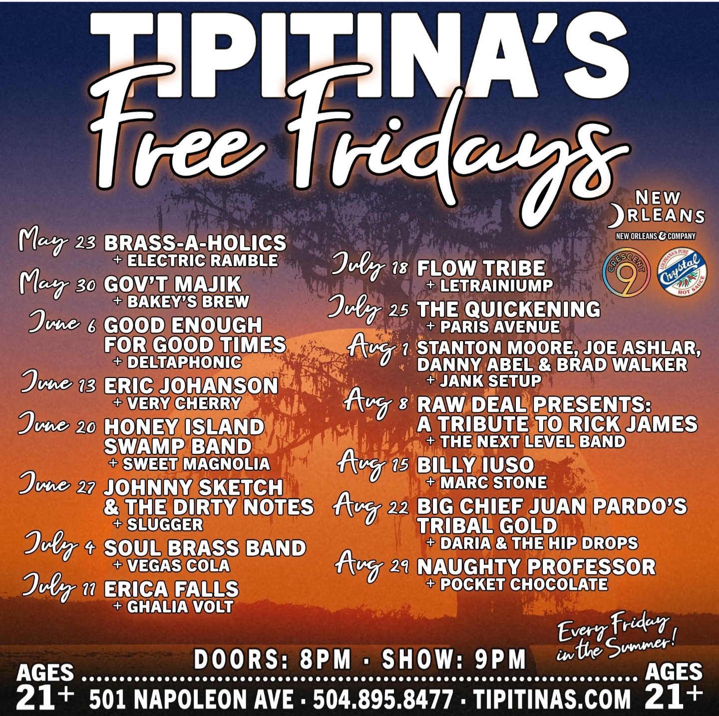 Tipitina's Free Friday's
