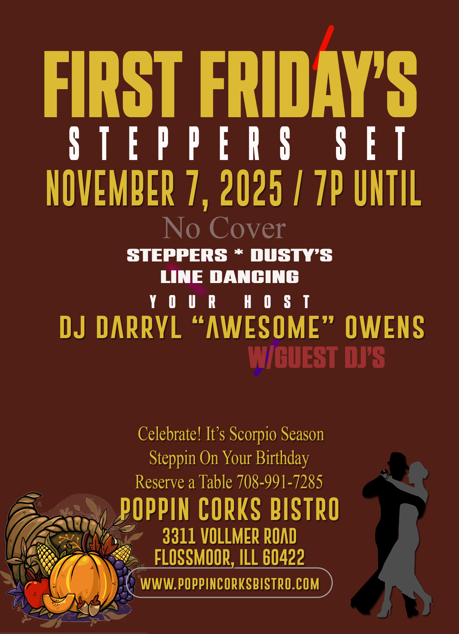First Friday’s December 5, 2025 Steppers set